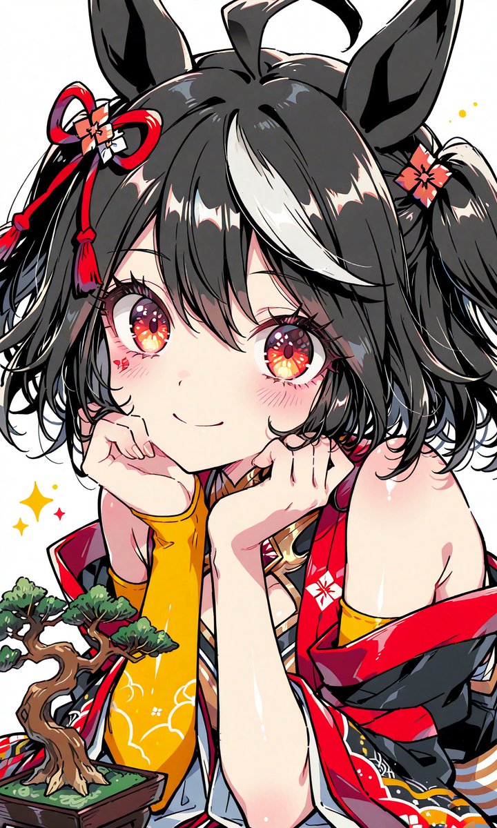 盆栽キタちゃん #AIart #ウマ娘 #キタサンブラック