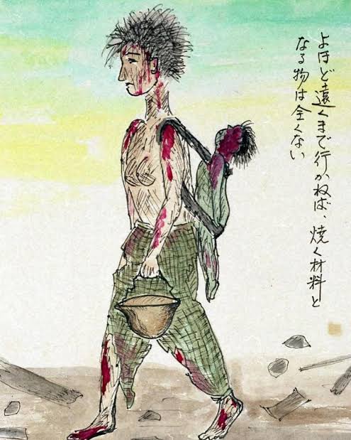 People keep saying they want nukes to drop. This is what survivors in Japan saw. Y'all are demonic it you want nukes to drop  and there might not be an earth left at the end