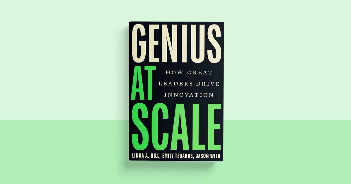 HarvardBiz's tweet photo. Constant tech disruption. Unrelenting economic volatility. Radically shifting demographics and work norms. More than ever, we need to innovate amid these daunting global challenges. But do we have the leadership it takes to make this innovation happen successfully?

The authors of “Genius at Scale” profile three types of leaders with individuals from all kinds of companies—from Mastercard, Pfizer, and Procter & Gamble, and more—who illustrate the mindset, skills, and digital savvy needed for leading in a world more uncertain and challenging than ever before.

The book is available today: https://t.co/O5fdjzLVa7