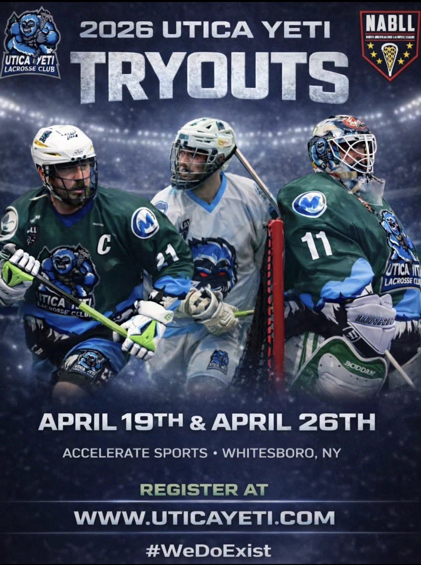 Utica Yeti Lacrosse Club tweet media