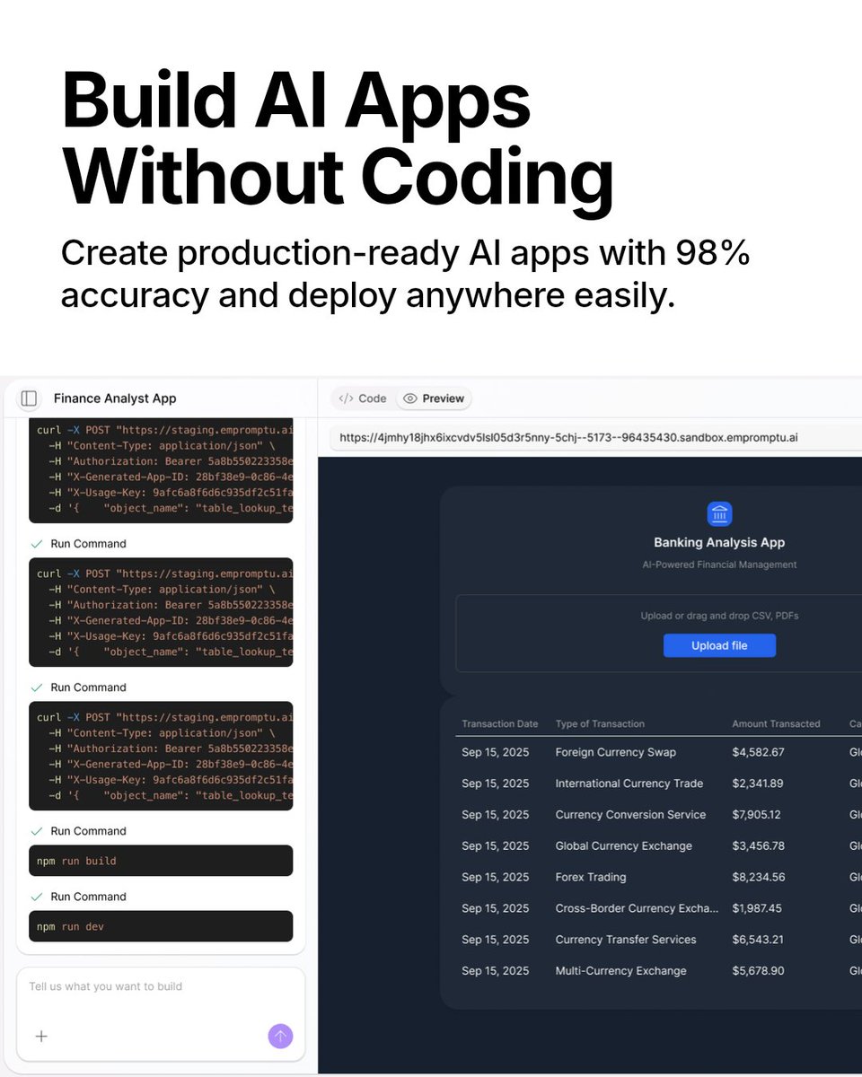 Empromptu AI tweet media