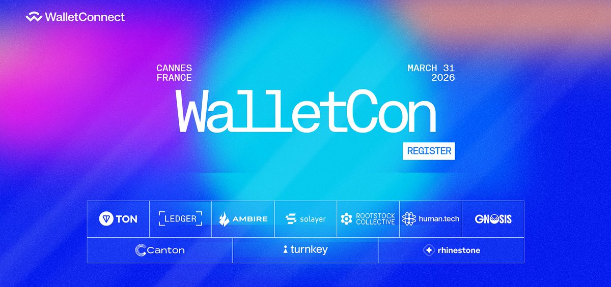 WalletConnect brings WalletCon to Cannes 🇫🇷

A major step for Web3 infrastructure and multi-chain UX on a global stage.

<a href="/wcthub/">WalletConnectors</a>

#WalletConnect #WalletCon #Web3