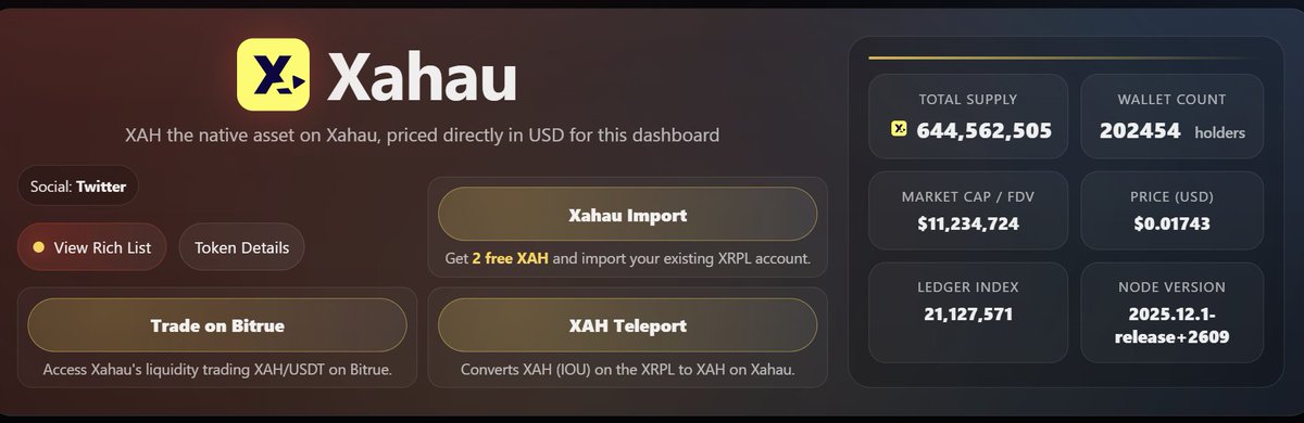 One Xahau tweet media