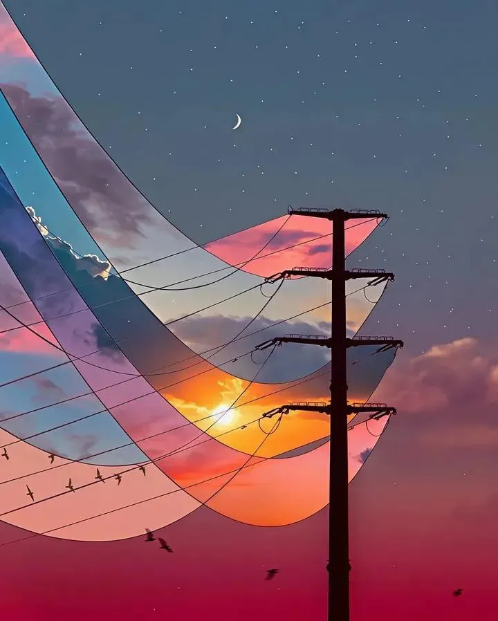 the colors of sunset