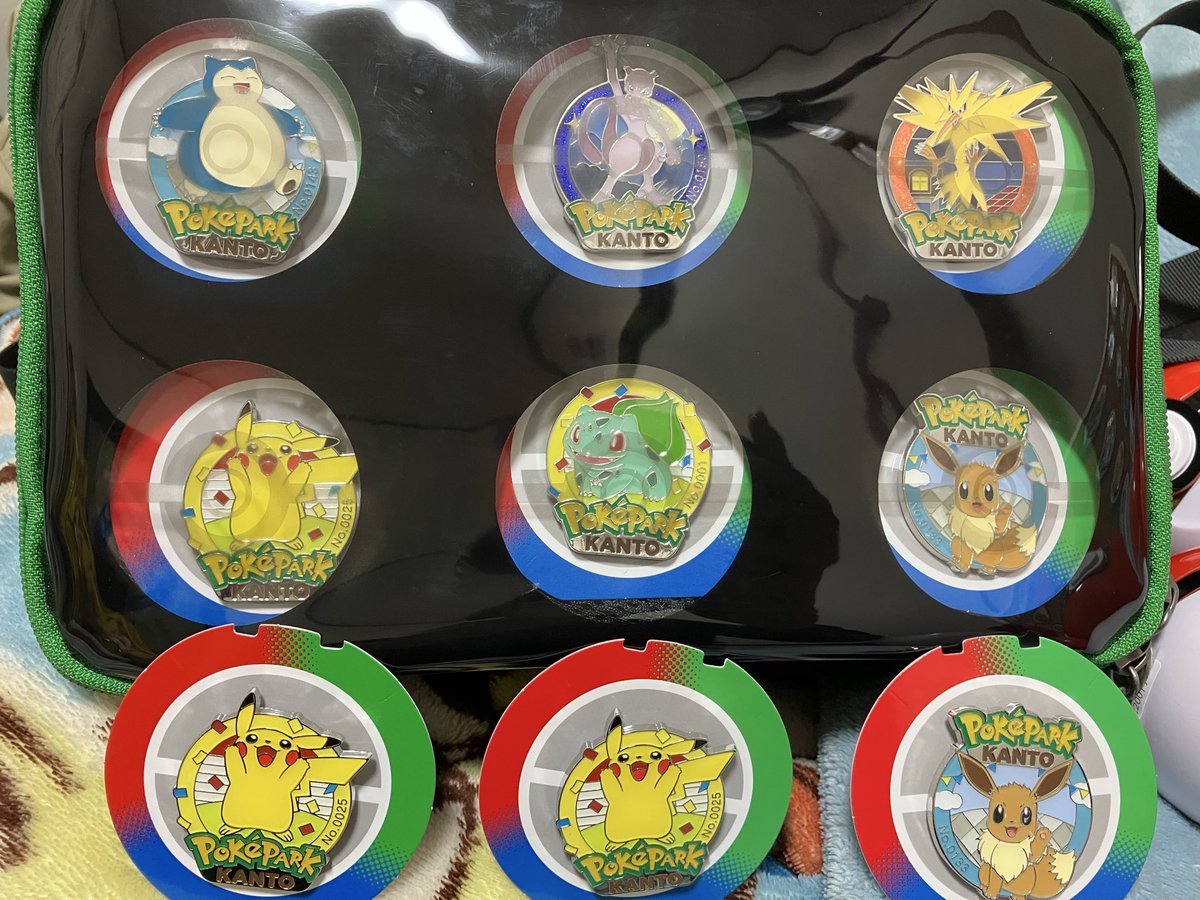 ポケパークカントー ピンバッジまた開けてピカチュウとイーブイダブっ