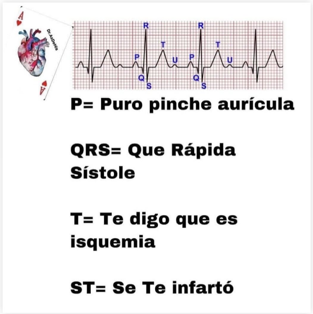 Éxito a los que están empezando este año de Residencia, les dejo lo más básico del EKG…🤣🫀⚡️