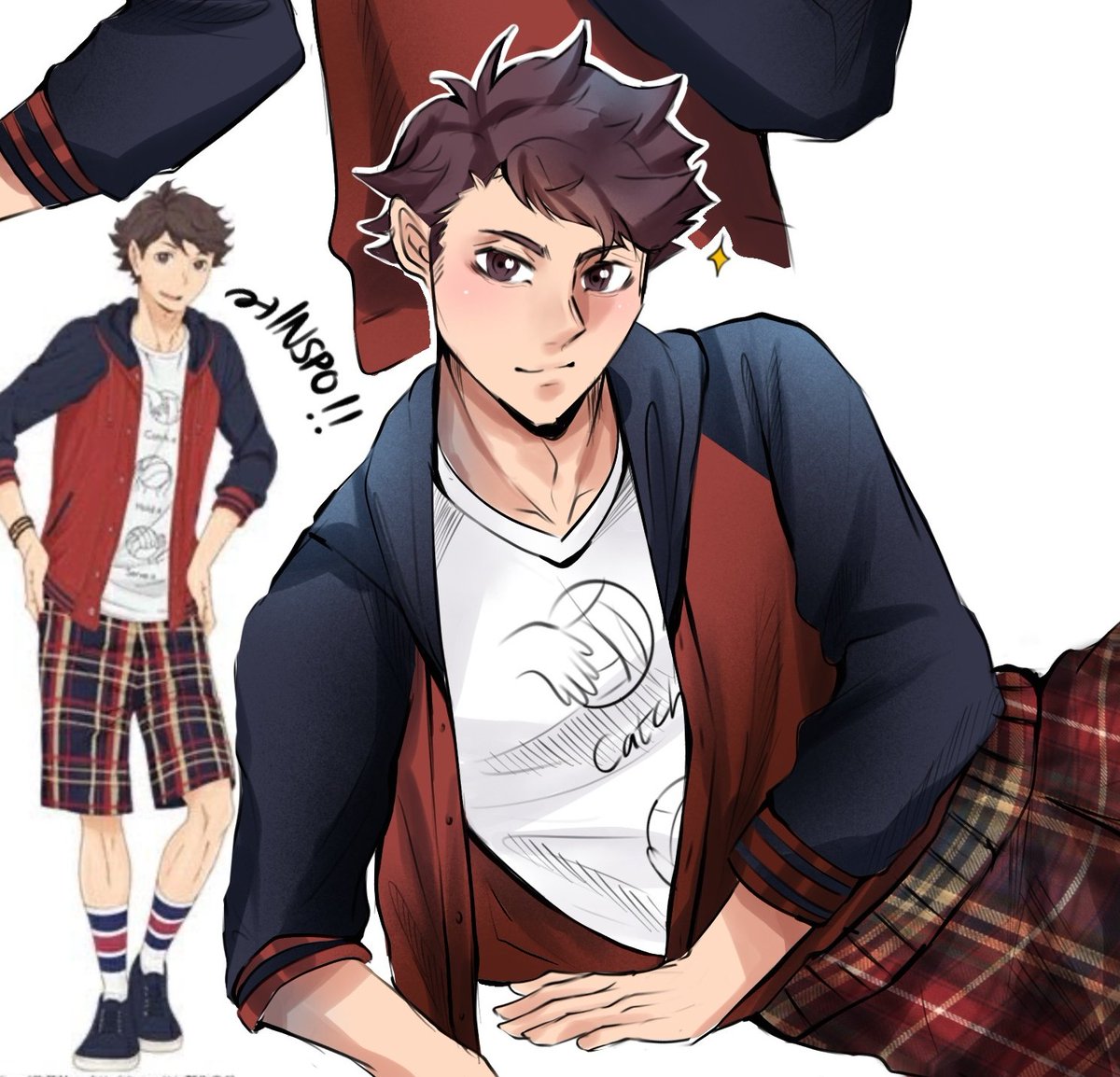 I'm in love with bratty tooru and his atrocious outfit