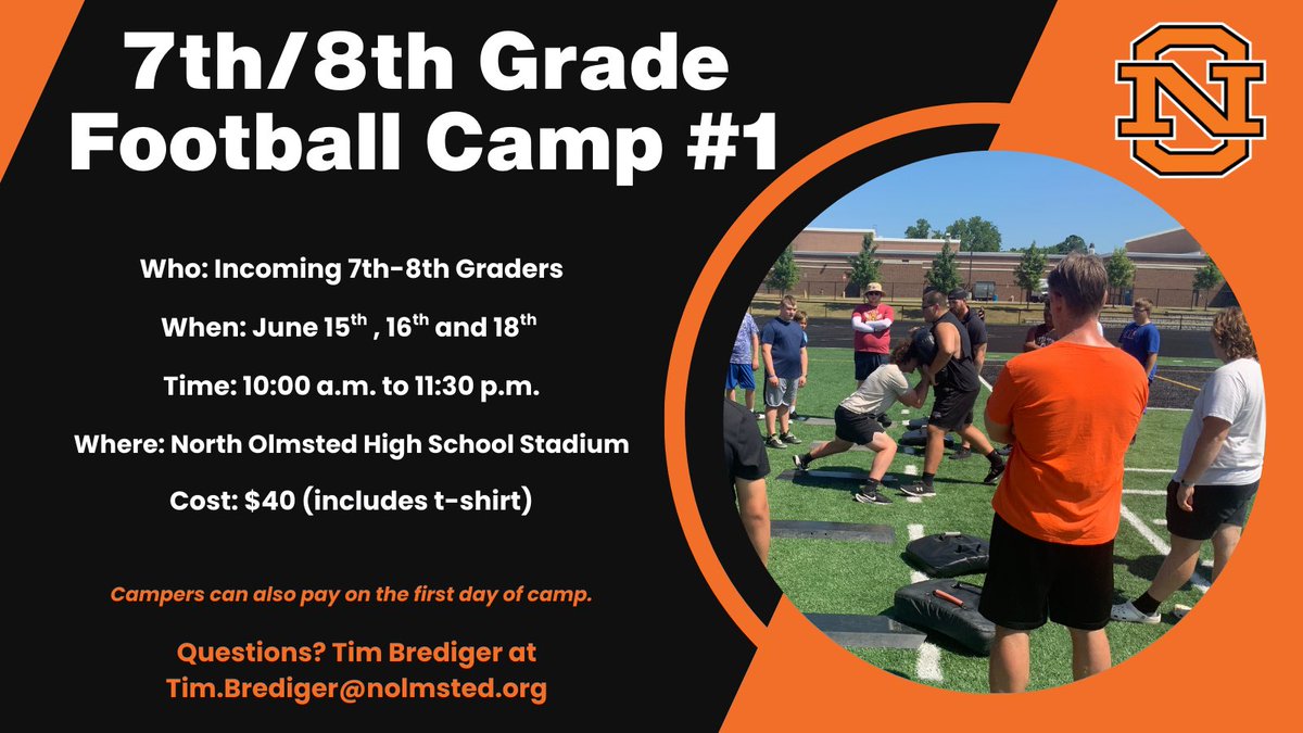 NOFBpersist's tweet photo. Middle school Football camp #! ⁦@NOEagles⁩ ⁦@NOMS_Eagles⁩ ⁦@NomsPrincipal⁩ ⁦@AthleticsNoms⁩ ⁦@NorthOlmsted_OH⁩ https://t.co/Inh1RCrZdB