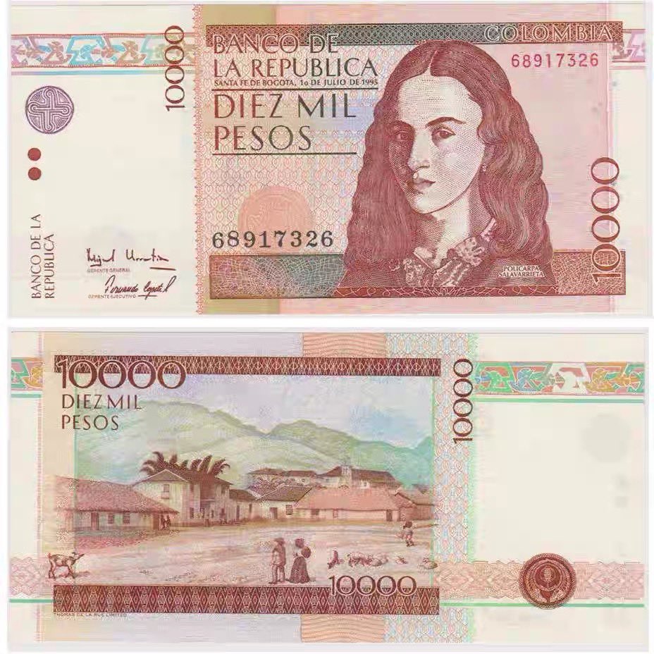 derDunkelh25663's tweet image. Colombia 1995 10000 pesos commemorative, 200th Anniversary of Policarpa Salavarrieta, "La Pola", P-444, UNC
#banknoteworld #moneycollection #banknotecollection #moneycollector