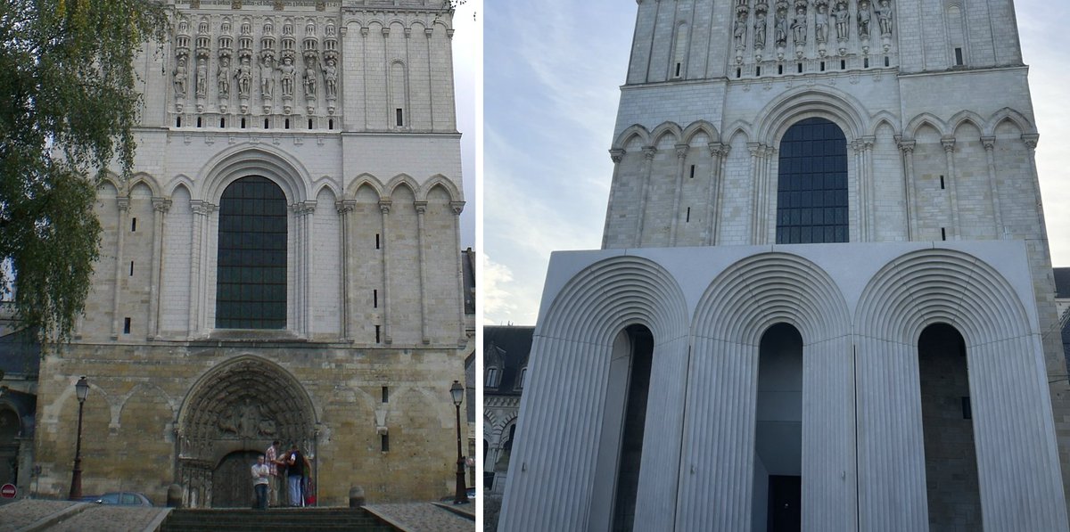 Angers (49) : le nouveau portail en béton de la cathédrale ne fait pas l’unanimité fdesouche.com/2026/03/03/ang…
