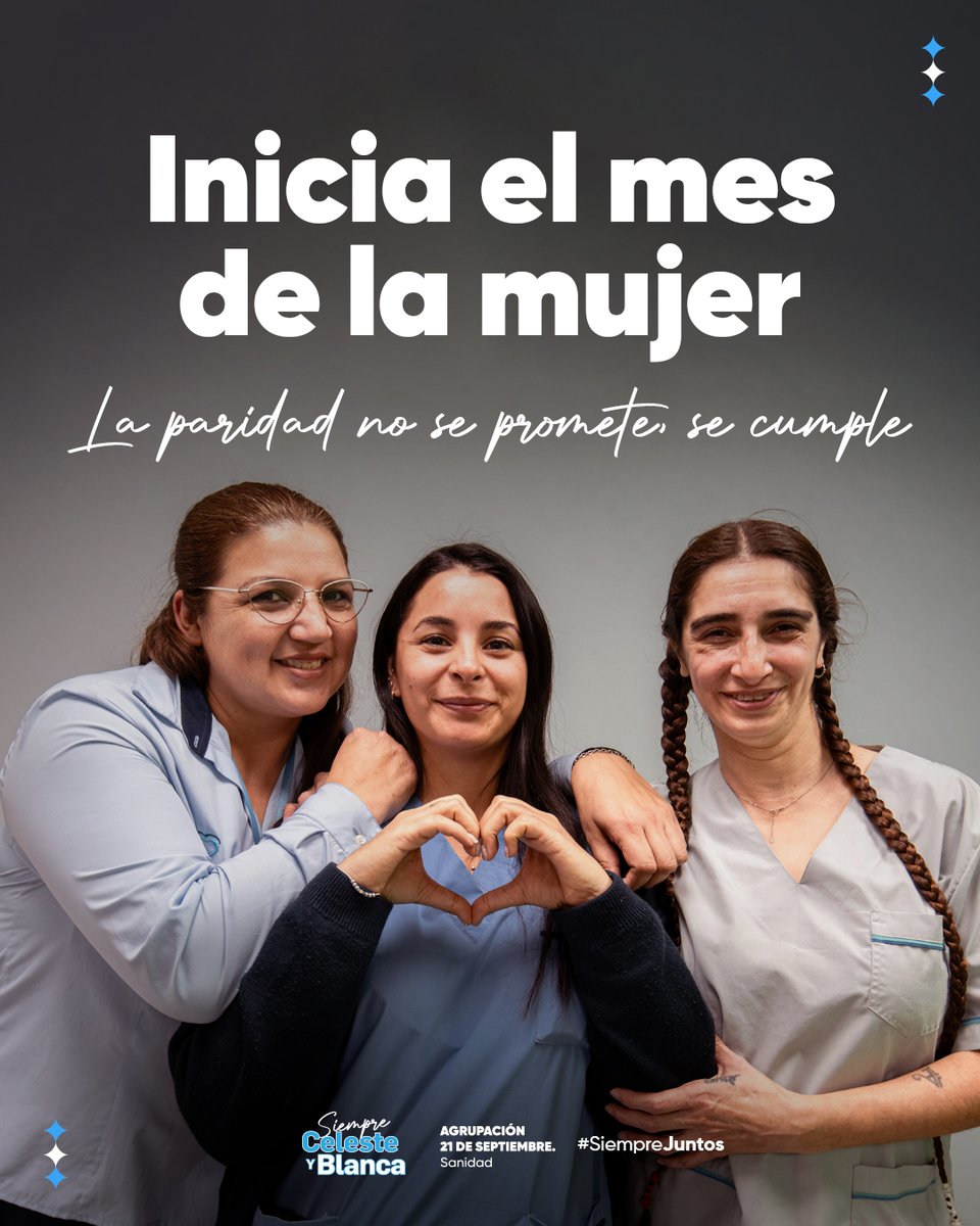 En la Celeste y Blanca la participación es real: compañeras que deciden, conducen y construyen una organización más justa. En el Mes de la Mujer, desde <a href="/AtsaBsAs/">A.T.S.A. Bs.As</a>  impulsamos un ciclo de cine y debate para encontrarnos, reflexionar e intercambiar miradas. 
#SiempreJuntos