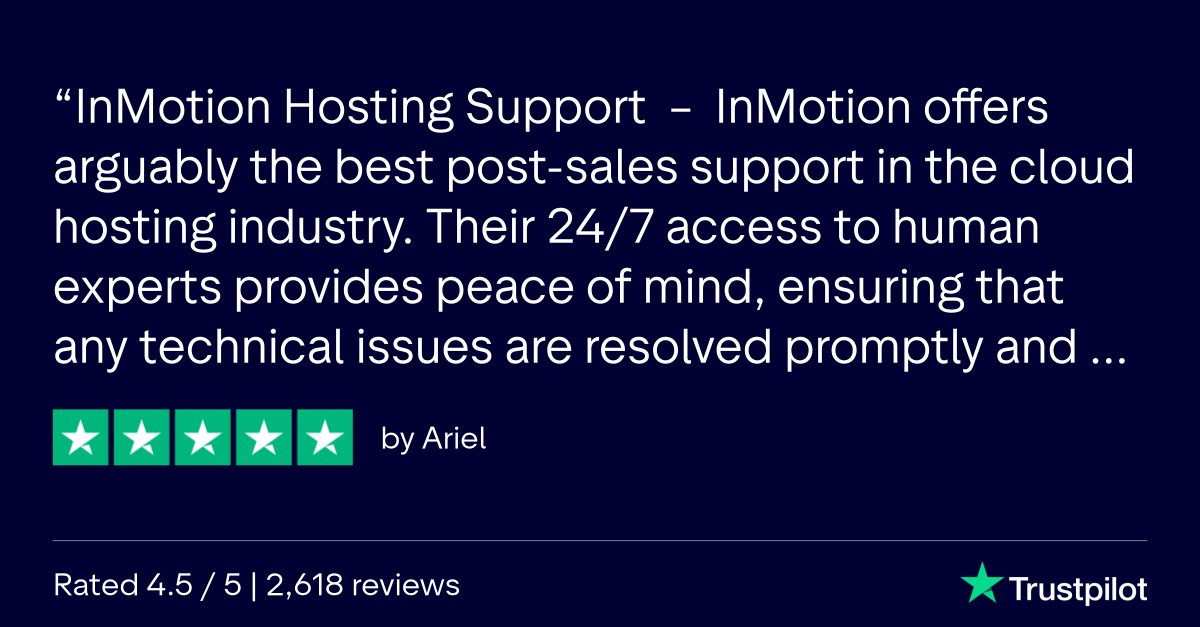 inmotionhosting's tweet image. We’re incredibly grateful for feedback like this 💙

In a world of long queues and endless chatbots, we’re proud to deliver real help from skilled humans who genuinely care about your success. 

#CustomerFeedback  #SkilledHumans #CustomerSuccess #GenuineCare