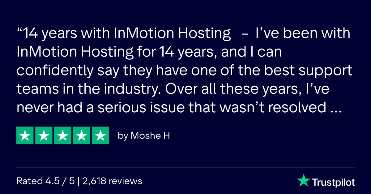 inmotionhosting's tweet image. We’re incredibly grateful for feedback like this 💙

In a world of long queues and endless chatbots, we’re proud to deliver real help from skilled humans who genuinely care about your success. 

#CustomerFeedback  #SkilledHumans #CustomerSuccess #GenuineCare