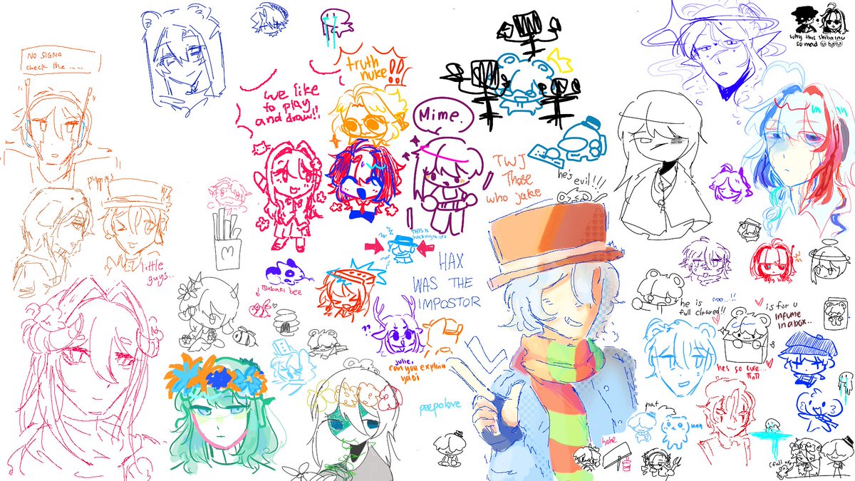 Ceram_Ruo's tweet photo. Draw mcsr together with @TsubakiSato @NemlisX @fourstrats is so much fun https://t.co/JVcV2ToJKi