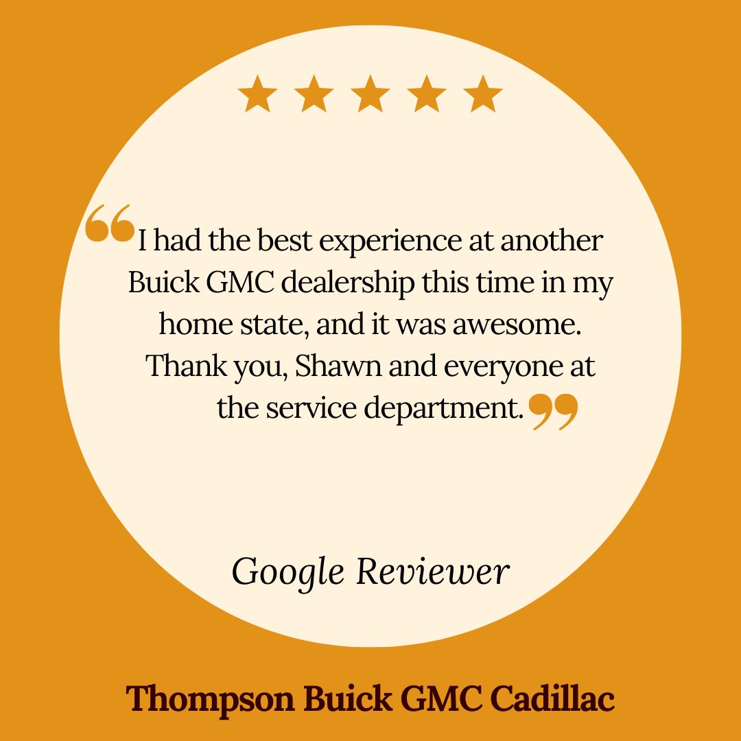 ThompsonCars's tweet photo. Thank you for sharing your experience. We’re glad you had such a positive visit. We appreciate you recognizing Shawn and our service team. https://t.co/rOCTYD4ydu
