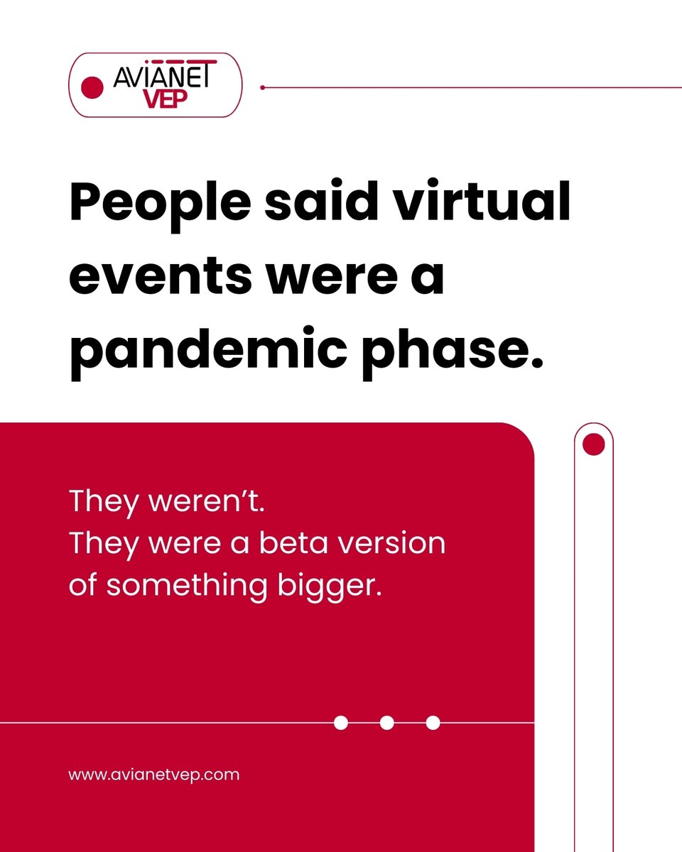If you're rethinking your 2026 event strategy, connect with <a href="/AVIANETonline/">AVIANET</a>  to explore what intentional event architecture looks like.

#VirtualEvents #AVAINETVEP #EventStrategy #EventTech #HybridEvents #B2BEvents