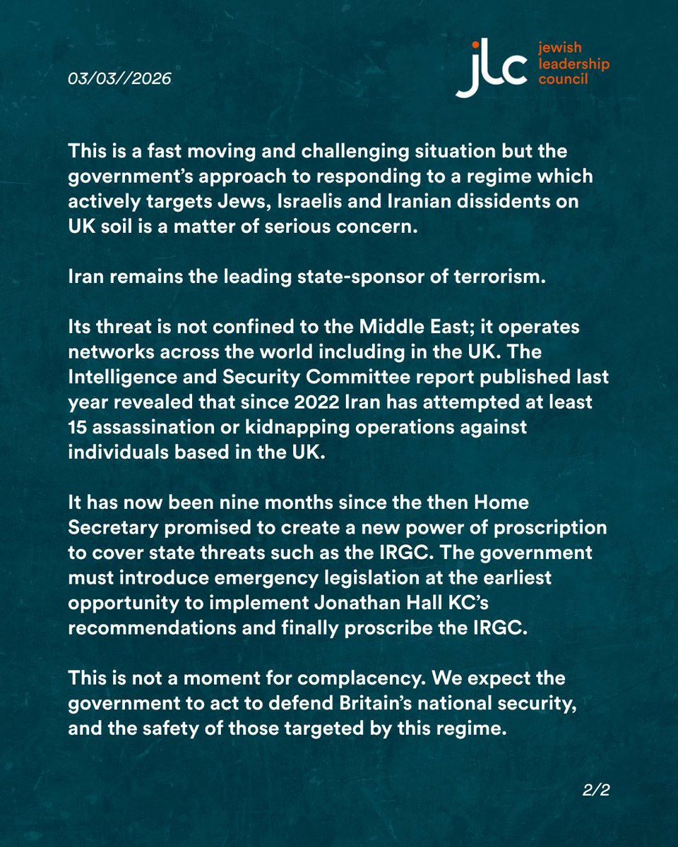 Jewish Leadership Council tweet media