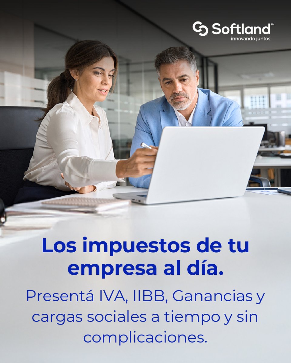 SoftlandArg's tweet photo. ¿Otra vez corriendo con los vencimientos?
Con el sistema #ERP de #Softland podés tener IVA, IIBB, Ganancias, cargas sociales y más, siempre al día y con información integrada.
Conocé más: https://t.co/s68A25rQTf 

#softwareERP #CumplimientoFiscal #Liquidaciones #CargasSociales https://t.co/13wa4ydjQG