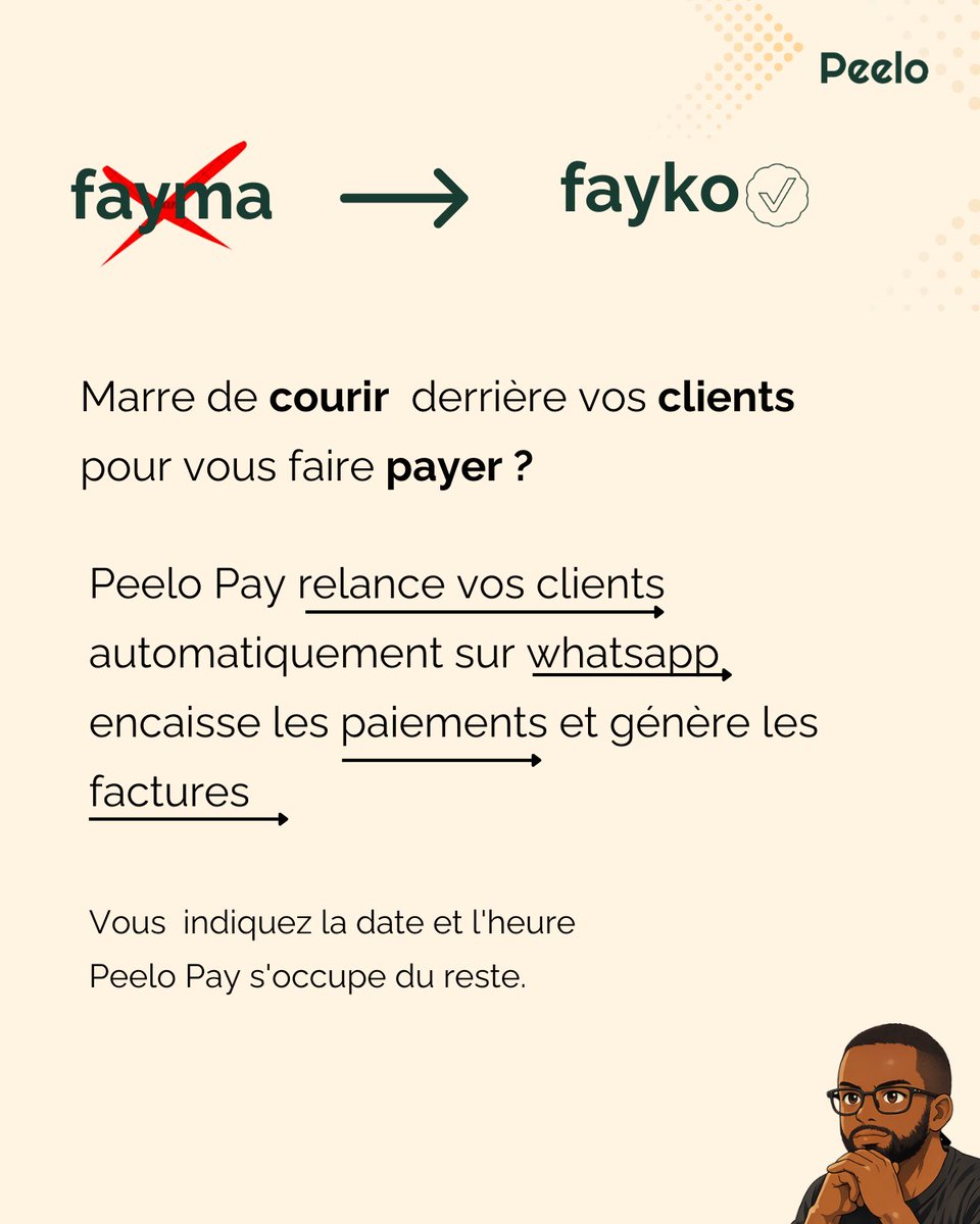 mo__jay's tweet photo. Marre de courir derrière vos clients pour vous faire payer ?
Vos clients vous doivent de l'argent et vous passez votre temps à les relancer un par un.
Une solution pour vous https://t.co/4a9GgTBkfD