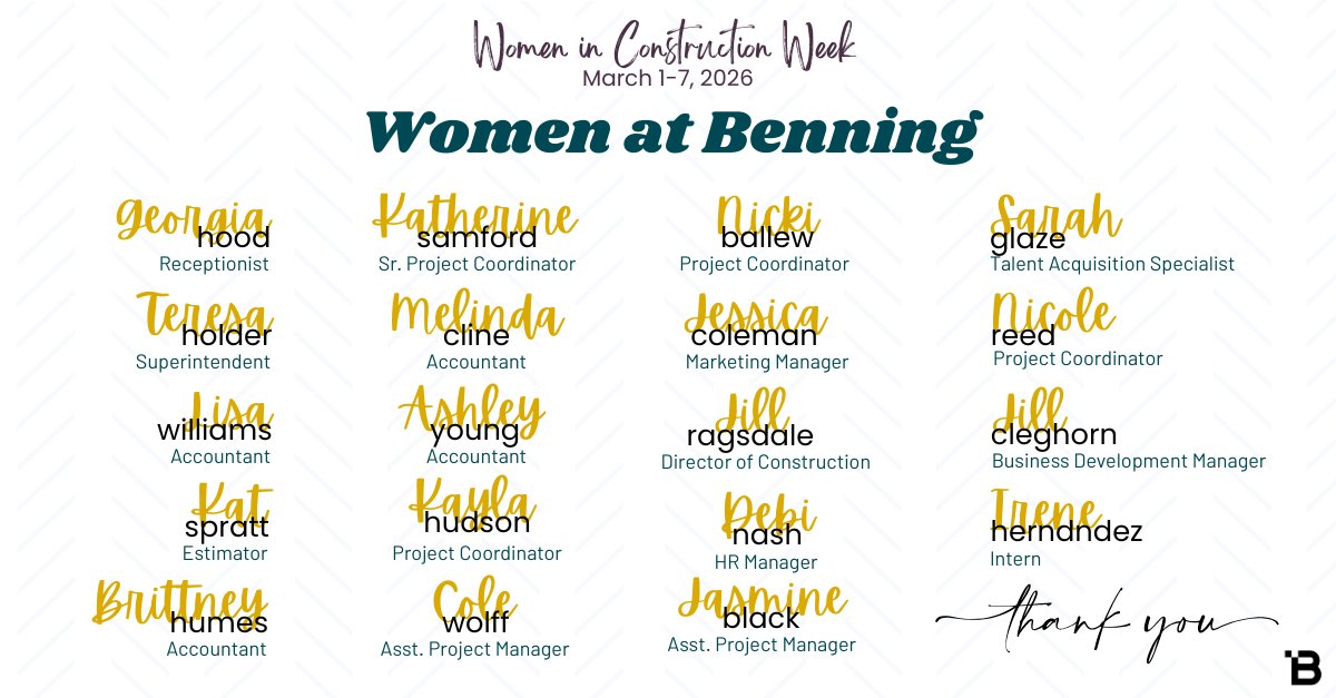 Benning Construction Company tweet media