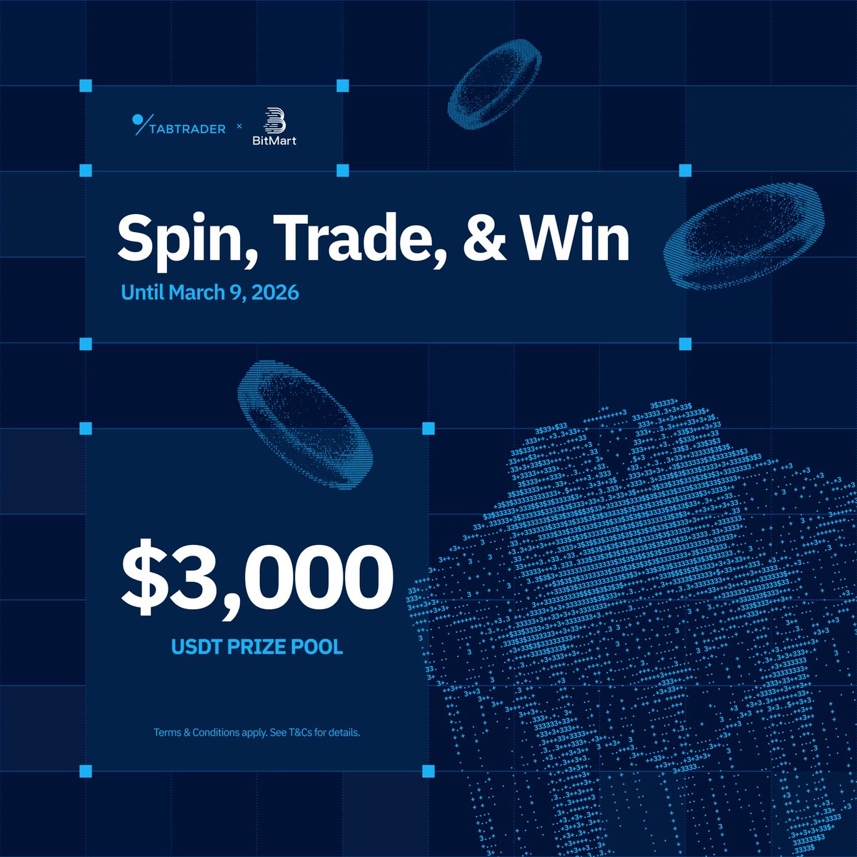 tabtraderpro's tweet photo. 🎡 TabTrader × @BitMartExchange: Spin, Trade & Win!

We’re giving away a 3,000 USDT prize pool 🎯 just for trading like you normally do.

How it works:
• Trade your favorite crypto on BitMart through TabTrader
• Meet the campaign requirements
• Spin the Lucky Draw and win rewards

No extra steps, just extra rewards for your active trading 🚀

Learn more and see how to join ↓ https://t.co/w2zwtWYeGb