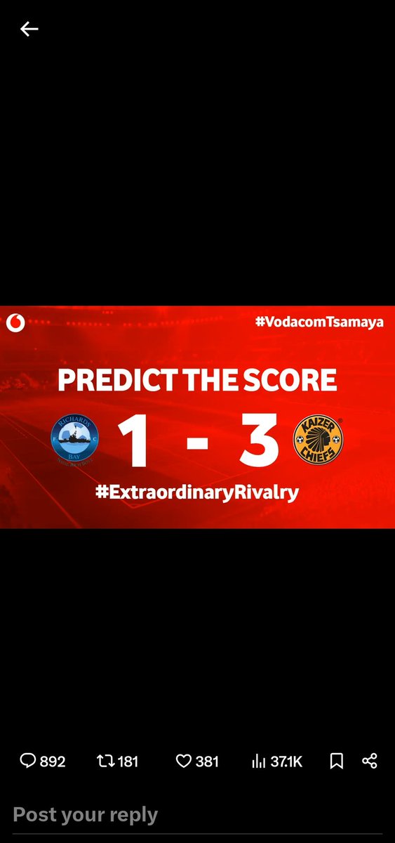 creator_97's tweet photo. @KaizerChiefs @Vodacom https://t.co/7IY8mR0Gmb
