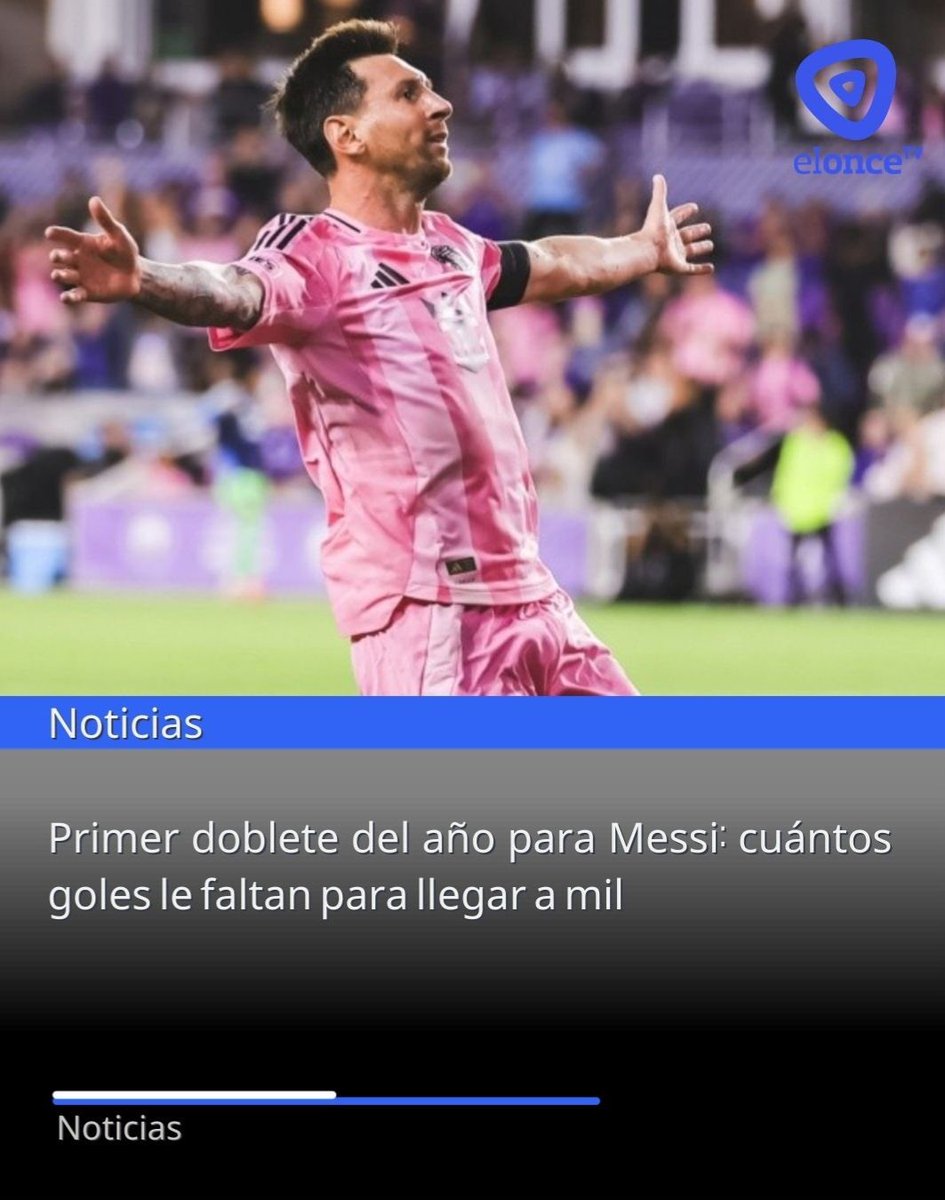 Con un doblete en la MLS, Lionel Messi llegó a 898 goles en su carrera y quedó a solo dos de los 900 👑⚽
En un año de Mundial, el 10 sigue haciendo historia con Inter Miami CF y persigue una cifra soñada: los 1000 gritos.