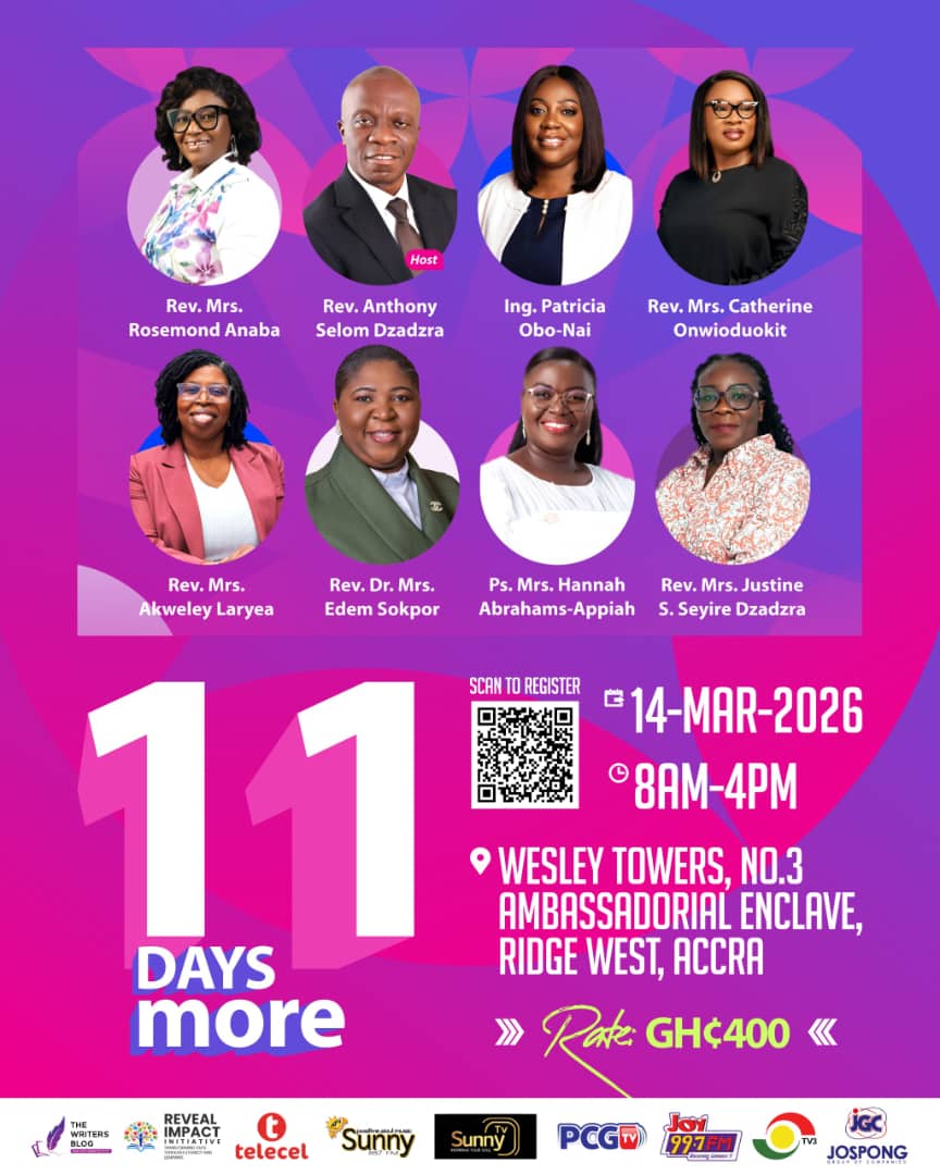 WritersBlogGH's tweet photo. In 11 days, we gather for an encounter.

Woman Redefined 2026 will be a room filled with faith, clarity, healing and purpose. Transformation is the expectation.

Save the date.
Be in the room.
March 14, 2026

Register now:
https://t.co/Tj2EnUD3gF

#WRC26 #WomanRedefined2026 https://t.co/WVwthRwePB