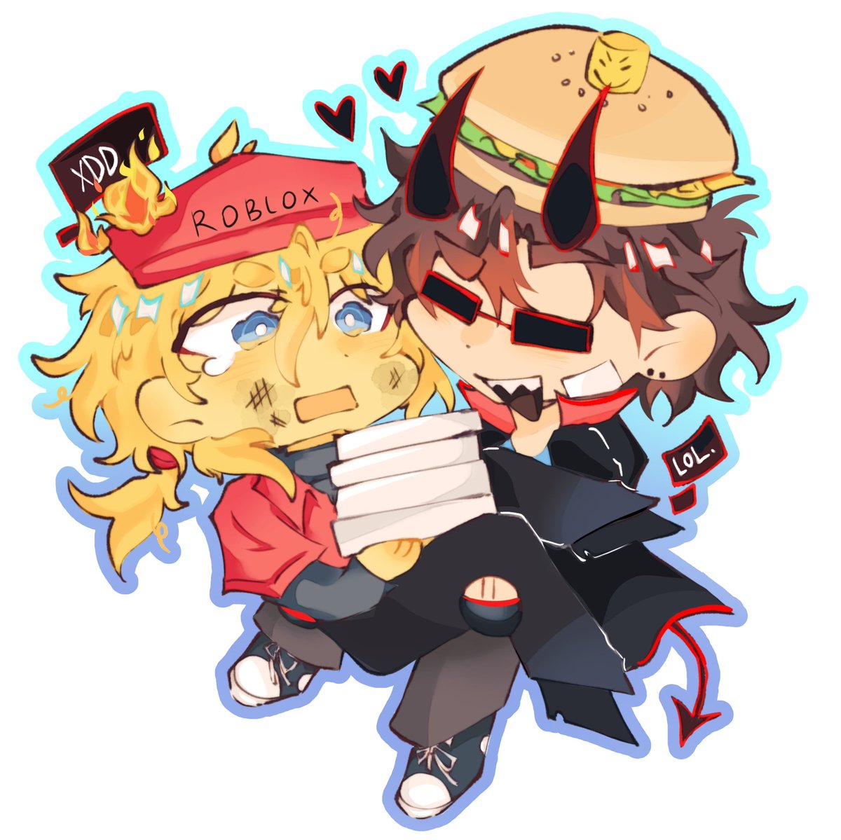 "Heya pizza boy!~😈"

#pizzaburger