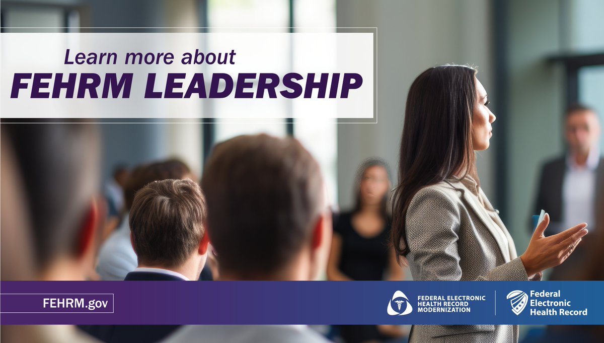 Have you met #FEHRM leadership? Learn more about the FEHRM leaders supporting the #FederalEHR at fehrm.gov/leadership/.