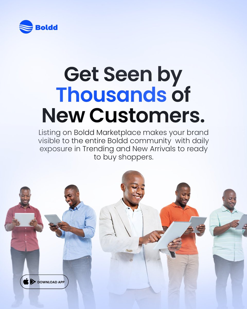 Listing on the Boldd Marketplace gives you instant visibility to thousands of ready-to-buy shoppers. Get featured in Trending &amp; New Arrivals every single day.
Scale faster. Get seen. Sell more.
#FinTech #boldd #business