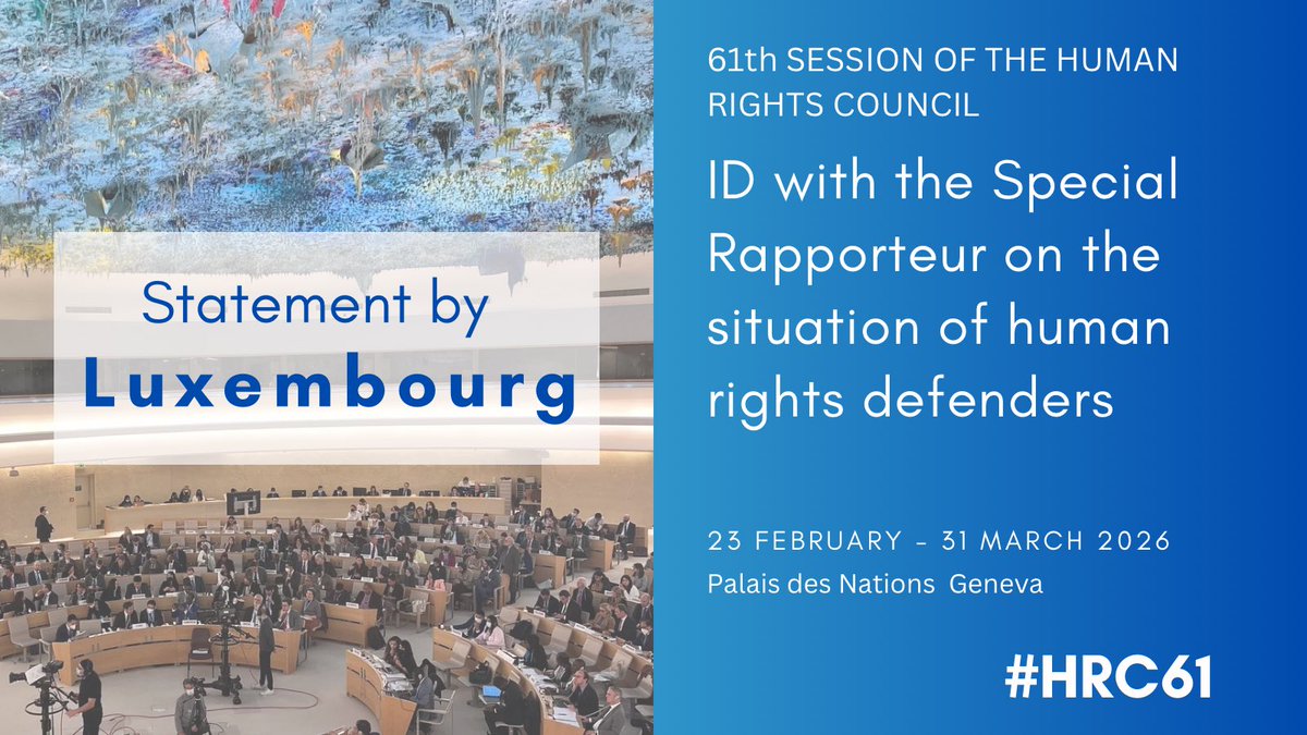 Luxembourg Mission in Geneva🇱🇺🇺🇳 tweet media