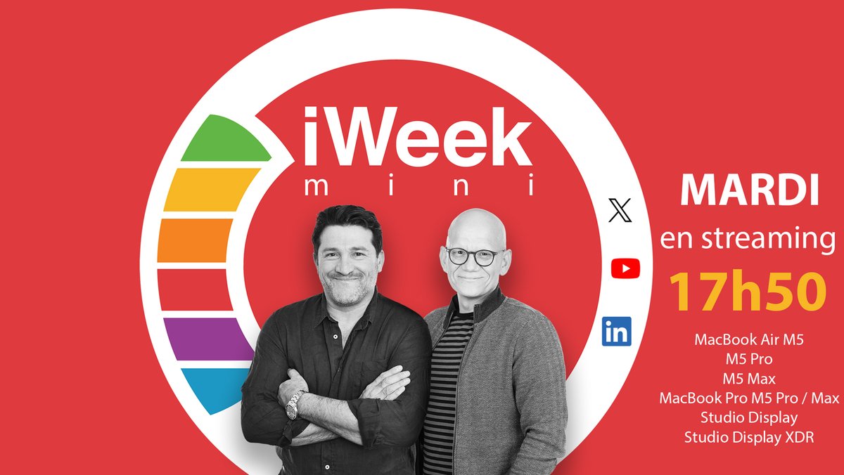 iWeek (la semaine Apple) | podcast tweet media