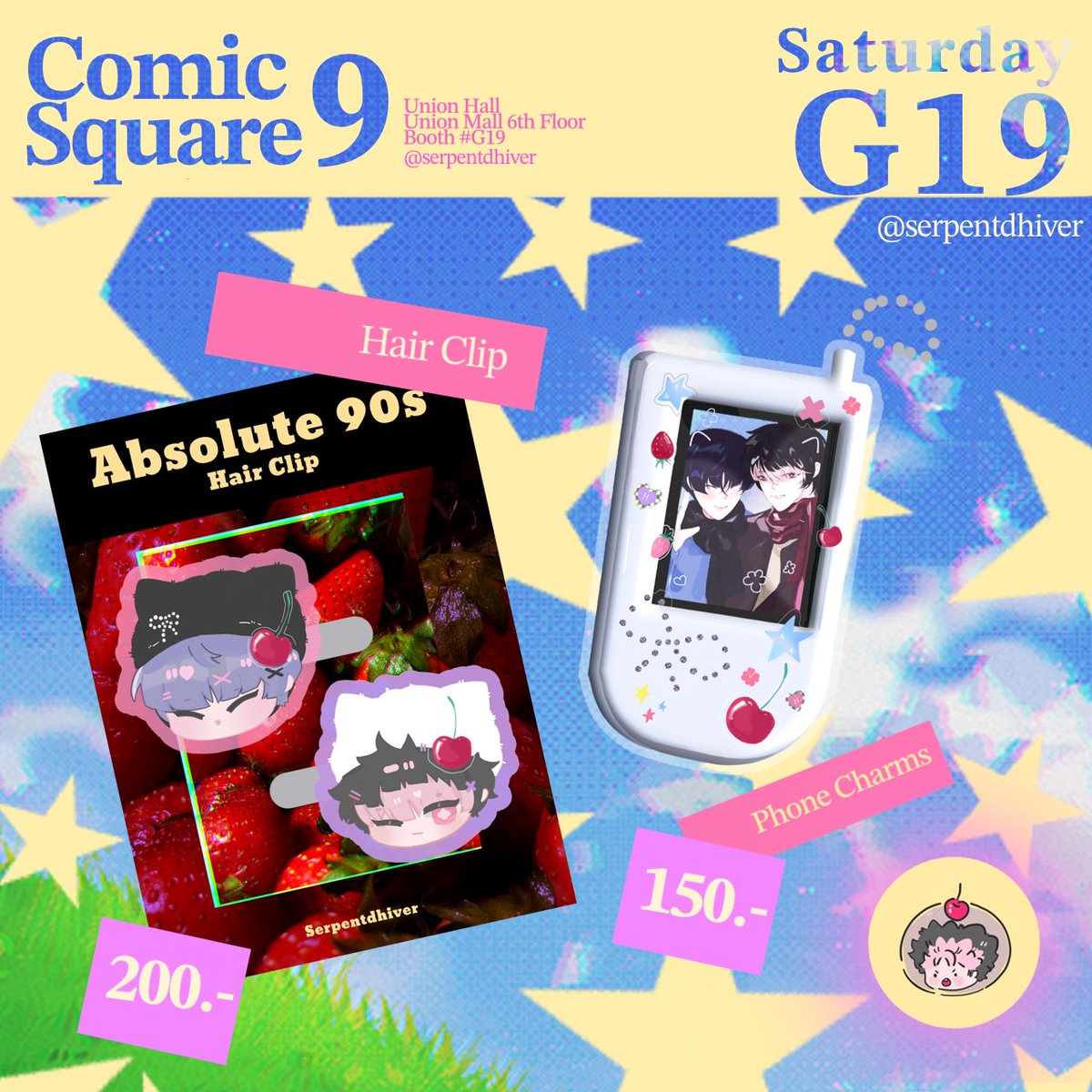 (rt 🎀) #CQ9_SAT ใบเมนูมาเสิร์ฟแล้วค่ะ 🤏🏻
| Kaiju No.8 Edition 

พบกันวันเสาร์ที่บูธ G19 นะคะ มีกู๊ดส์ด้อมไคจุ๊ไปวางนิดหน่อยค่ะ 💕 | ซื้อครบ 200 รับฟรี เข็มกลัดนารุมิไทโจ🎀🩷

#ComicSquare9