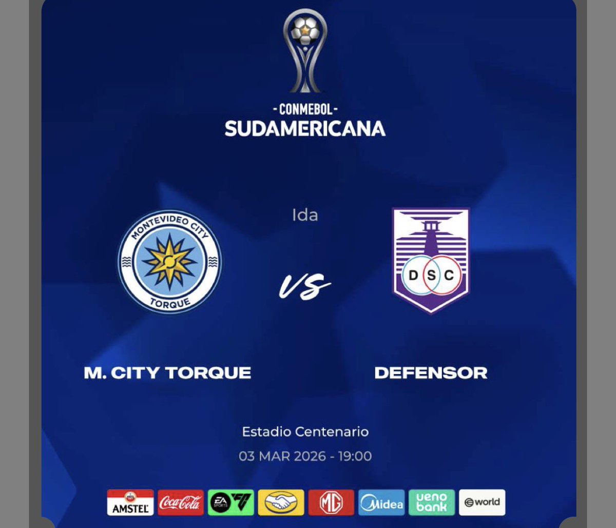 Llegó el día 💜

Paso 1 : Comprar Entrada .

Paso 2 : Ganarle a la sociedad anónima celeste .  

Vamos Defensor carajo !