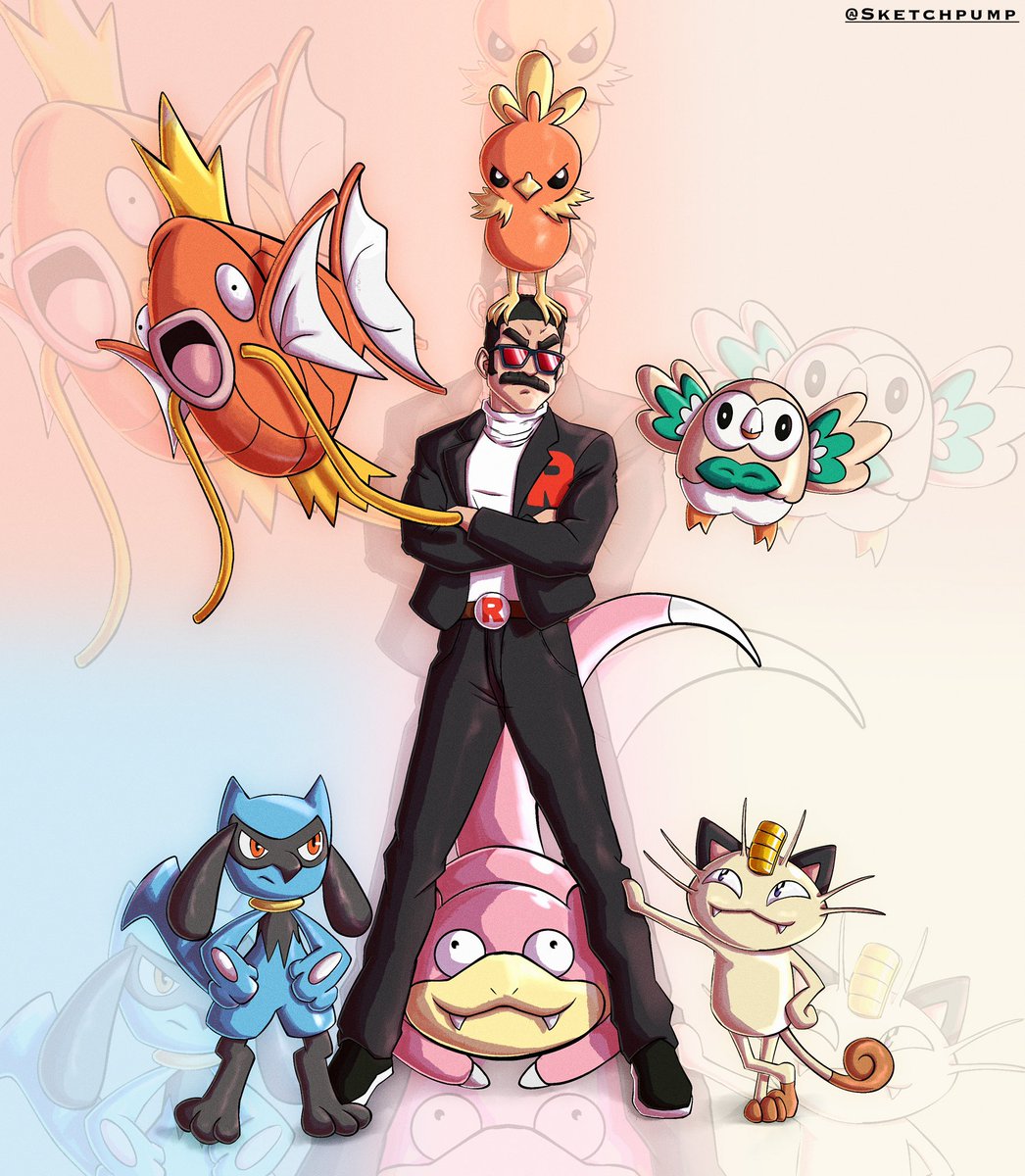 Sketchpump_'s tweet photo. Pokémon team for the Boss @PokeCeez ✏️ https://t.co/jJRIingA8o