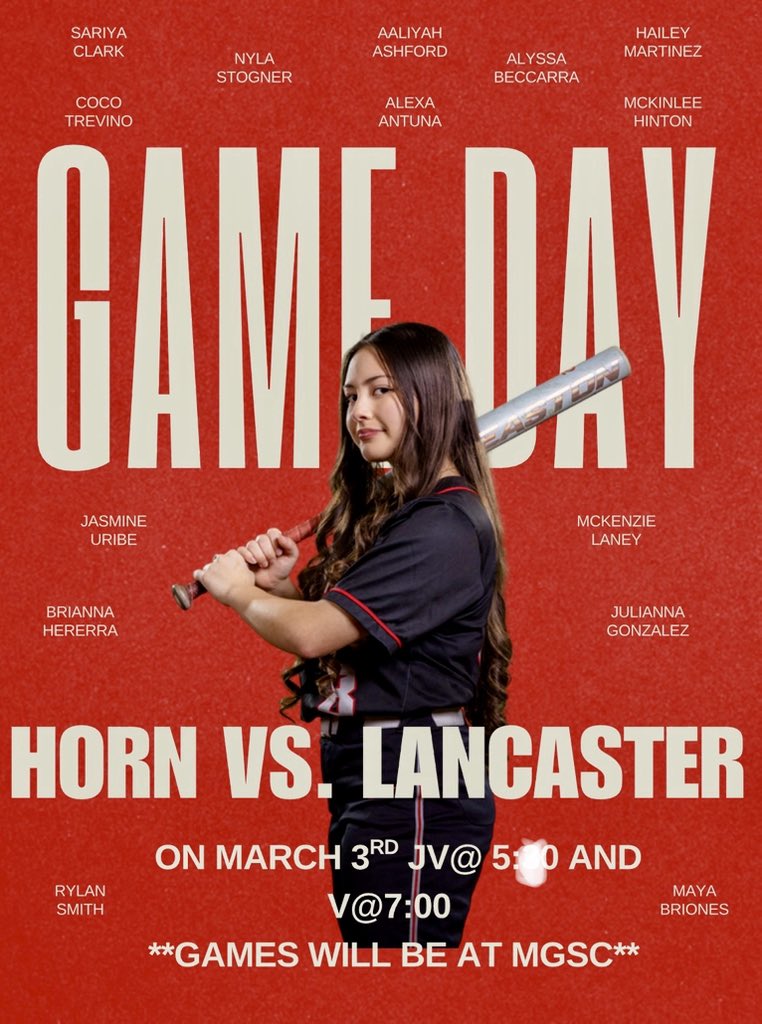 LJSoftball's tweet photo. First district game premiers tonight at 5:00 and 7:00 against Lancaster. https://t.co/YWjpMH2dFX