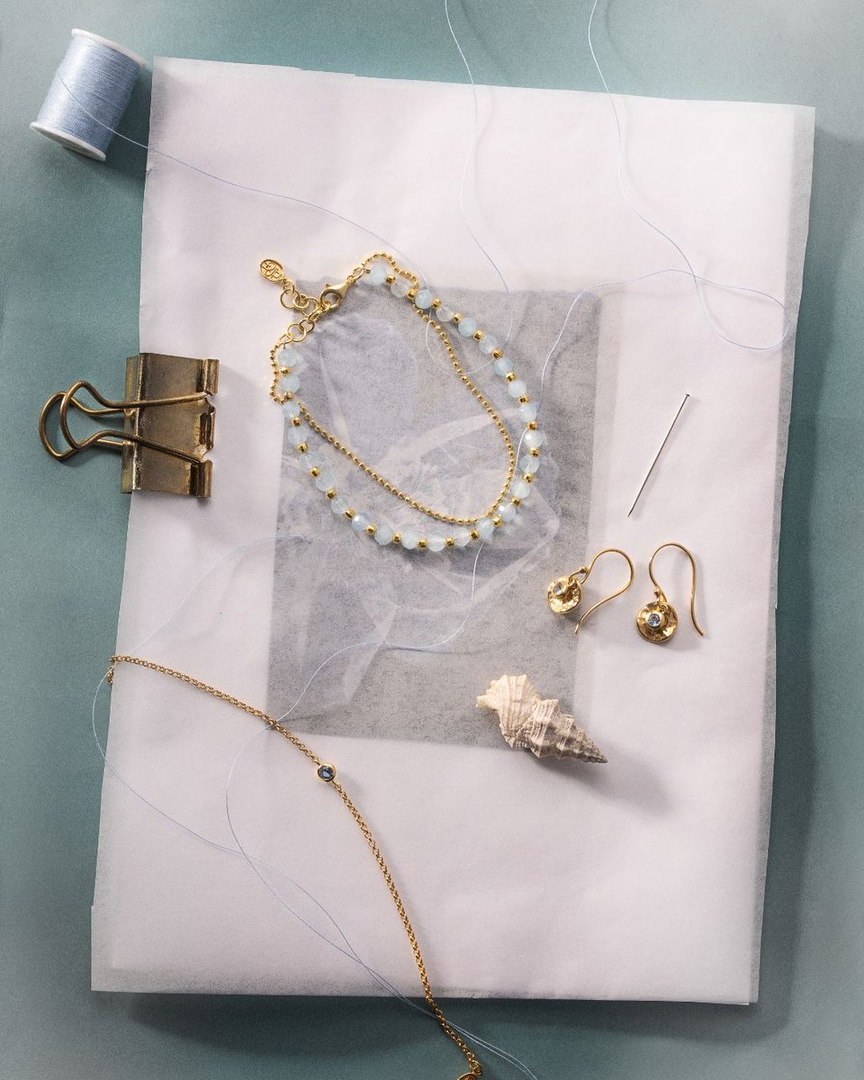 Indulge in March's passionate birthstone, Aquamarine 🌊🤍 With its serene blue hues reminiscent of the ocean, Aquamarine symbolises serenity, renewal and clarity. Once believed to be the treasure of mermaids, mariners carried it to ensure safe voyage and protection against