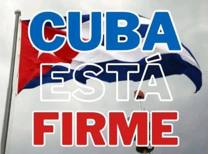 Por la preparación política e ideológica que dejó el Comandante Fidel Castro en nuestro pueblo, a Cuba no la tendrán jamás. 
#CubaEstáFirme