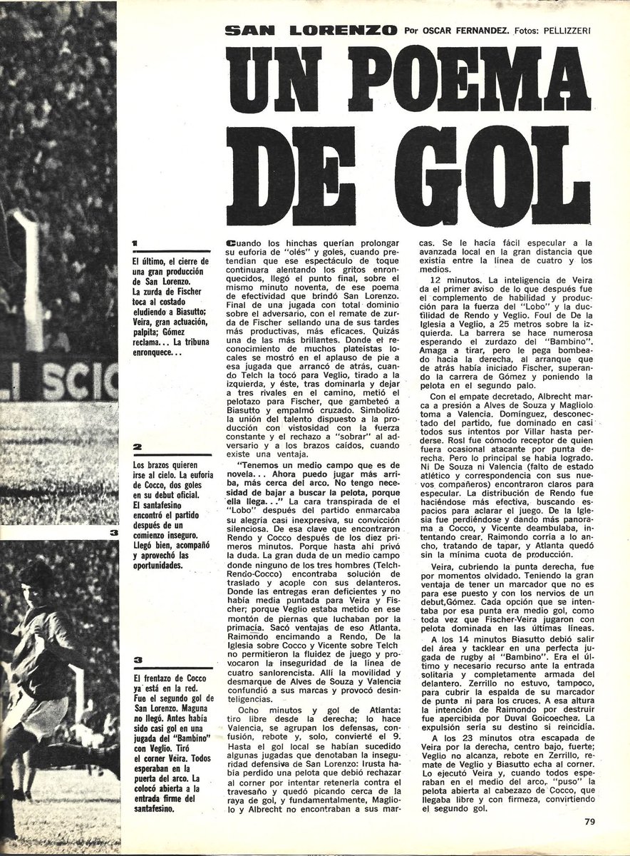 PCioccale's tweet image. El 3/3/1968 hace 58 años @SanLorenzo le ganaba a @atlantaoficial 5 a 1 en Villa Crespo. 
#Detalle: Hicieron su debut en el conjunto azulgrana : Sergio Bismarck Villar, Victorio N. Cocco y Carlos Veglio.

@info_boedo @BoedoAzulgrana
@SoyDeBoedo_Ok @deboedovengook @VamosCiclonSL