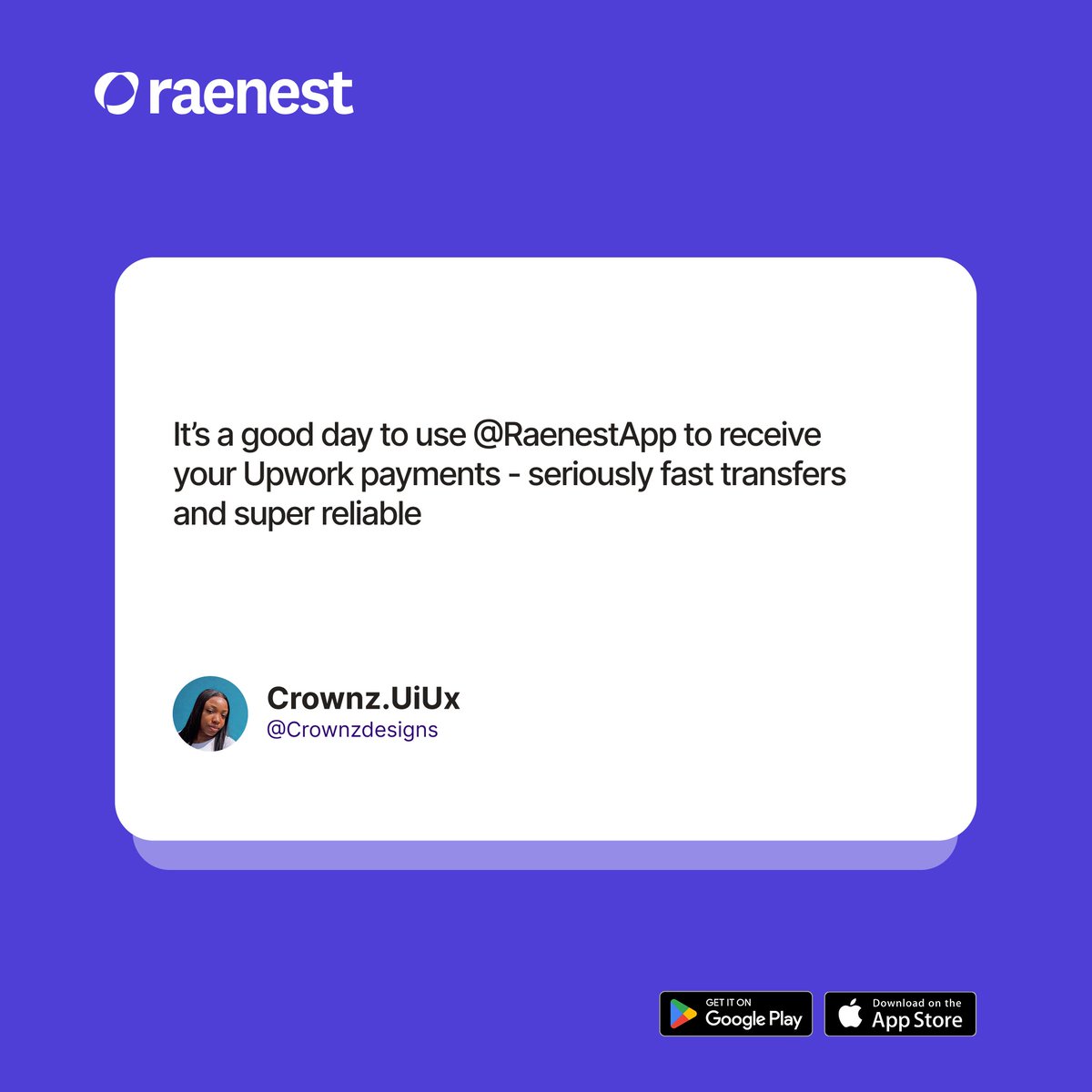 RaenestApp's tweet photo. Get a USD account that works across 190 + countries. Receive payments from Upwork, Wise, Appen, Payoneer, Amazon KDP, clients &amp; platforms. Fund via ACH, Wire or SWIFT at the lowest fee in the market.