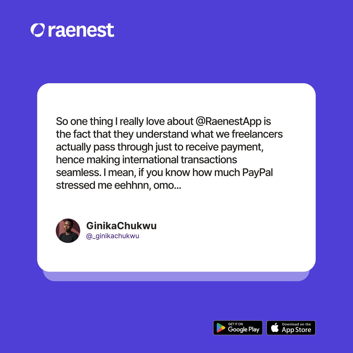 RaenestApp's tweet photo. Get a USD account that works across 190 + countries. Receive payments from Upwork, Wise, Appen, Payoneer, Amazon KDP, clients &amp; platforms. Fund via ACH, Wire or SWIFT at the lowest fee in the market.