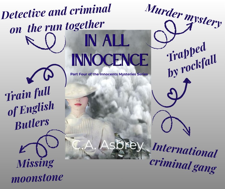 mybook.to/InallInnocence

"Easily the best series of mysteries I've read in years."

"A classic Victorian whodunit, with a sparkling twist of originality."

"Full of dry humour."

"Moments of light-hearted intrigue are mixed with agonizing revelations, left me aching for more."