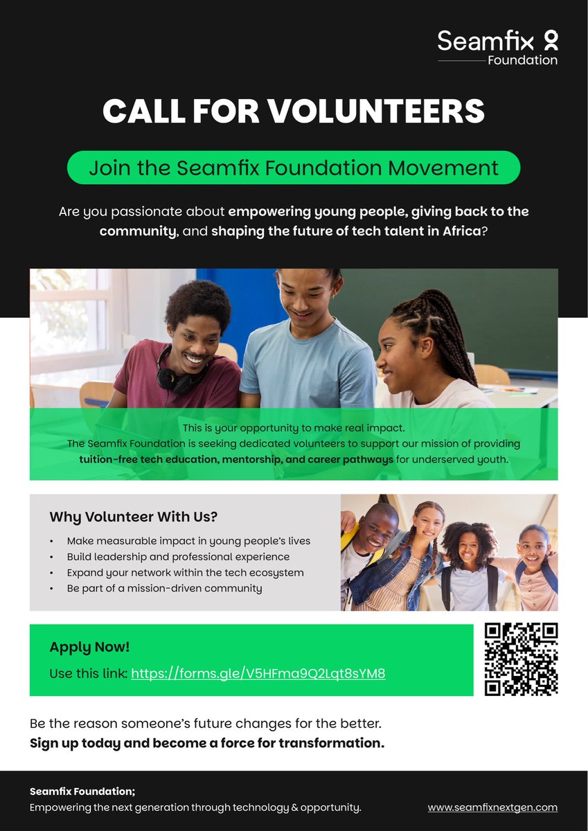 Seamfix Foundation tweet media