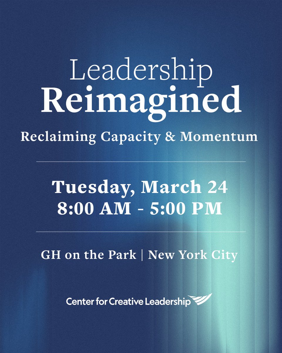 What does 'Leadership Reimagined' look like in 2026? We’re hosting an exclusive executive experience to connect visionary leaders with actionable, research-driven insights. Space is limited — register now to expand your network and your impact: bit.ly/4sfpE4p