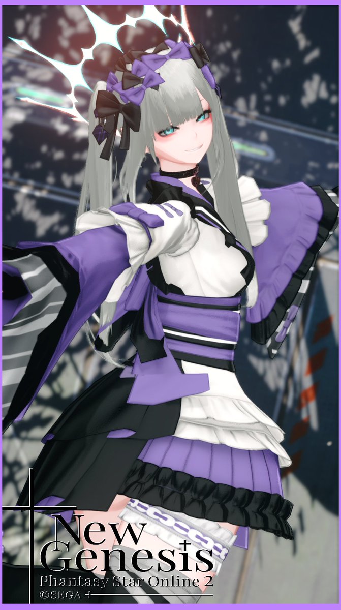 手抜きめんすす～
このガーターベルトめっちゃ好き！
#PSO2NGS_SS 
#メンテの日なのでSSを貼る