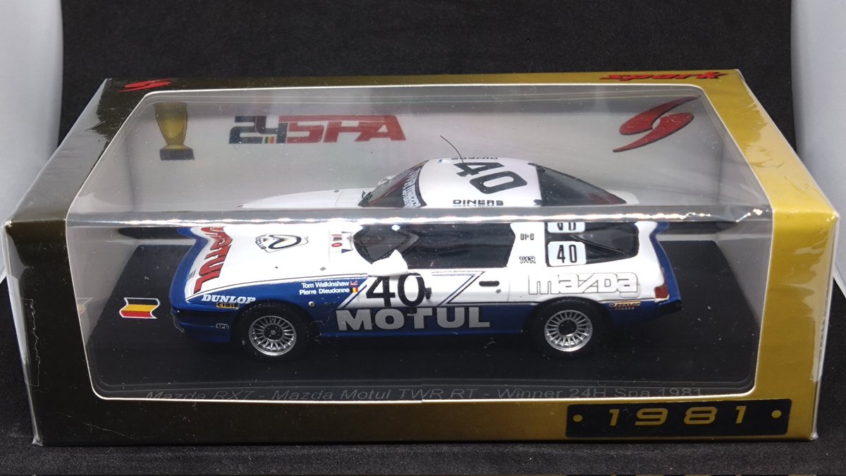 スパーク 1/43 マツダ RX-7 (SA22C) No, 40 マツダ モチュール TWR