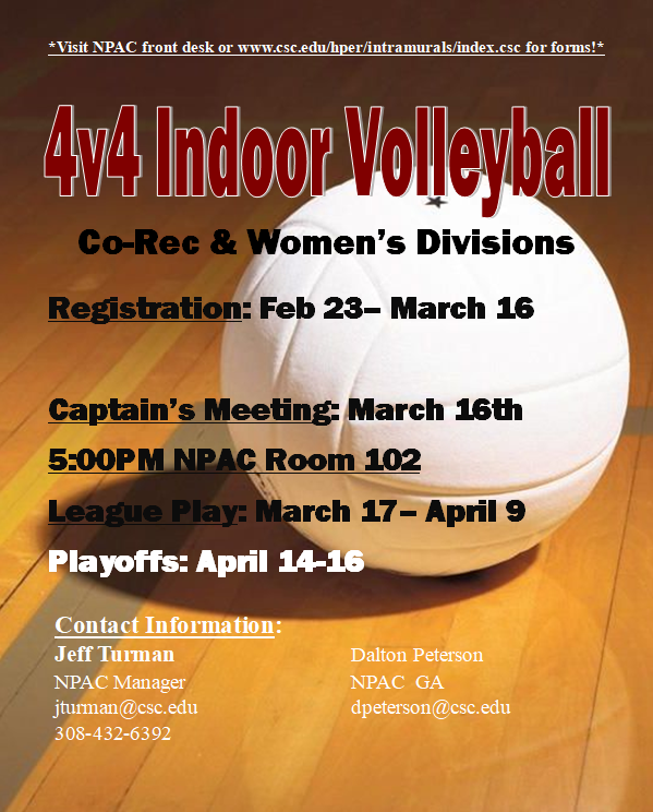 CSC_NPAC's tweet photo. Stop by the NPAC for a registration form. https://t.co/zVqnNKzjPn