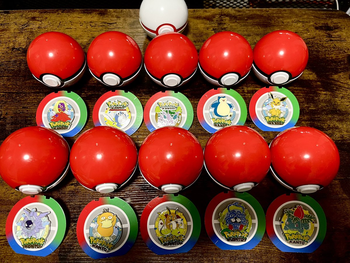 ピンバッジ10個はこんな感じでした〜 ライチュウ嬉しい🎶