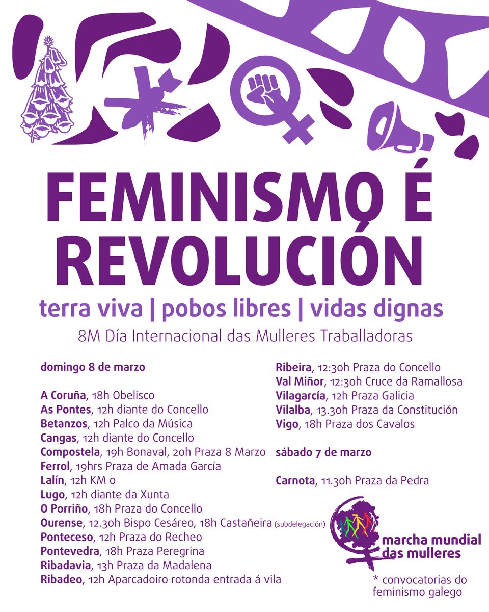 Marcha Mundial Mulleres Galiza tweet media